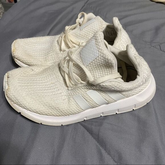 Adidas white ortholite low top shoes, soft easy to put on - Picture 1 of 8